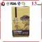 pflat bottom side gusset coffee bean packing pouch with valve/ tin tie