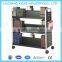 China Modern Design Library Equipment Heavy Duty Steel Book Cart Metal Display Stand