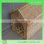 Unique high quality brown color wicker pet house