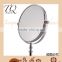 Desktop chrome plated magnifying mirror 5x