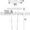 Modern cylinder steel Furniture sofa and bed legs