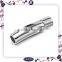 Popular Stainless Steel Cylinder Shape Bayonet Clasps For Round Leather Bracelets