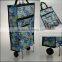 Folding fabric cart with wheels, fashion bag with wheels