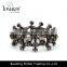 Valentine's Day gun black plating alloy diamond cool bracelet bangle