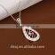 2015 wholesale islamic style 925 sterling silver ruby beads necklace