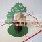 Tree House Card 3d Greeting Pop up Card