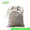 Natural Linen Small Reusable Christmas Drawstring Gift Bags