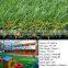 Nature-looking PP artificial grass with different patterns