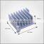 Silver anodizing samll aluminum profile heatsink with cutting process