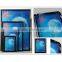 aluminum wall-mounted snap frames, 25mm clip on frame black advertising frame