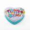 Beautiful design colorful heart shape food tin box gift tin box candy tin boxes