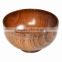 2015 popular Serving usage wooden soup bowl acacia wood bowl rice bowl