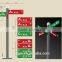 Outdoor large pylon sign direction road sign