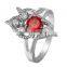 Fashion Jewelry Women Delicate Inlay Nice Zircon Party Ring for Birthday Gift