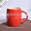 Hotsale paintable ceramics red mug