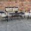 NEW! 3 PIECE TULIP CAST ALUMINUM BISTRO SET - ANTIQUE COPPER - 4 CHAIRS + TABLE