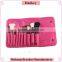 New Arrival 10pcs foundation makeup brush set with pu leather bag                        
                                                                                Supplier's Choice