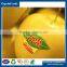 vinyl plastic custom sticker self adhesive double side printing food label
