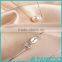 2016 Newest S925 Sterling Silver Fashion Single Big White Pearl Pendant Necklace