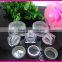 wholesale 3g 12g acrylic silver round straight shape cream jar cosmetic cream acrylic jar