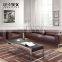 Fatctory direct sale office PU sofa with stainless steel base