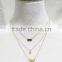 Multi Layered Gold Triangle Diamond Necklace 3 Strand Necklace Chain Pendant Necklace Layered Necklace Fashion Style Wholesale