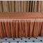 high quality wedding round polyester table cloth with table skirt