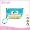 cheap and pu cosmetic bag with customised print