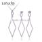 925 Sterling Silver Long Chain Bridal Jewelry Set E0020