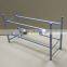 Quality is Our Culture Extendable and Stackable Silver color Made in Shenzhen Manufacturer Metal Iron pipe Display Shoe Rack