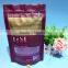 custom order laminated resealed plastic stand up pouch / bag with zipper