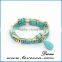 New Summer Fashion Rhinestone Glass Beads Bracelet gold Bangle Hot