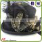 Black Top Hat With Metal Glasses And Plumage Decorative Luxury Hat