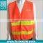 OEM service supply type CE/EN471 CLASS 2 certificated traffic safety high visibility reflective vest with custom print(LCTN1574)