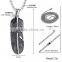 Urope and the United States men's accessories new stainless steel pendant feather restoring ancient pendant