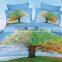 3d printed 100% polyester bedset,3d design bed sheet