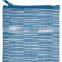 polyester waterproof shopping bag printed with watery waves of blue