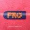 Costom pink silicone rubber patch for outfits