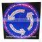 spuare solar traffic signs/illuminated traffic signs/solar powered portable variable me