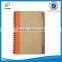 kraft paper cover notebook good for school with recycled pen