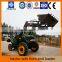 wheel tractor with front end loader and backhoe