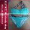 Wholesale Blue Letter Single Shoulder Fashion Latest Ladies Bikini Swimwear