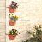 3 plastic wall flower pot