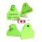 green sheep ear tag 42*34 mm TPU metal pin