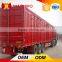 China commercial vehicle 3 axles Small Van Semi Trailer Sale