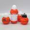 yiwu cheap price BPA FREE 450ml ball shape plastic water bottle,collapsible football foldable water bottle