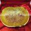 Beautiful wedding gift gold plated brass apple shape bowl