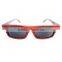 Handcrafted retro redwood frame sunglasses wooden custom logo wood sunglasses