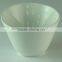 Hot Sale Bulk Deep Cylinder-Shaped White Ceramic Fruit Bowl For Restaurant&Home Use