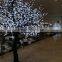 Outdoor landscape plastic led tree light white cherry blossom